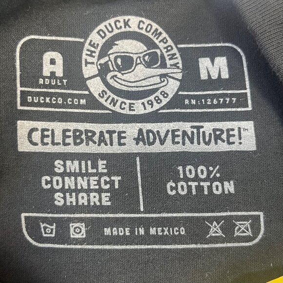 The Duck Company University Of Alabama Tshirt Roll Tide Elephant Black Medium Ne - Picture 7 of 8